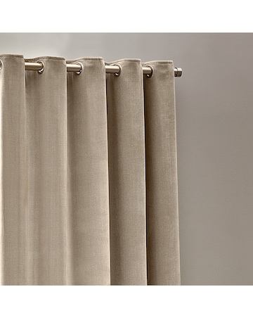 Yard Heavy Chenille Lined Eyelet Curtains