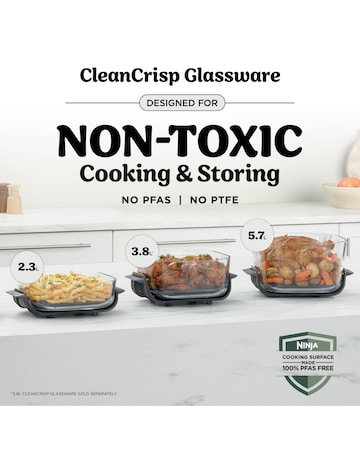 Ninja CRISPi PRO 5 in 1 Glass Air Fryer White