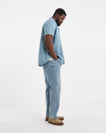 Short Sleeve Linen Blend Shirt