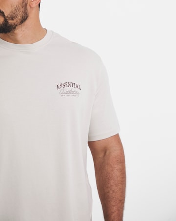Jack & Jones Organic Relaxed Studio Back Print Tee - Moonbeam