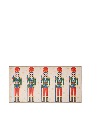 Christmas Nutcracker Washable Large Doormat