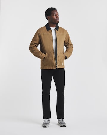 Union Black Straight Stretch Gabardine Jeans