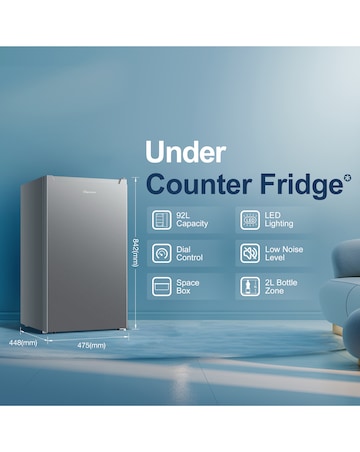 Fridgemaster MUL4892MES Under Counter Fridge - Silver E Rated