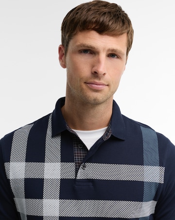 Barbour Blaine Tailored Long Sleeve Polo Shirt - Navy