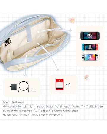 HORI Puff Pouch for Nintendo Switch 2 - Eevee Cottage Core