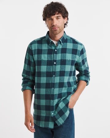 Long Sleeve Check Flannel Shirt