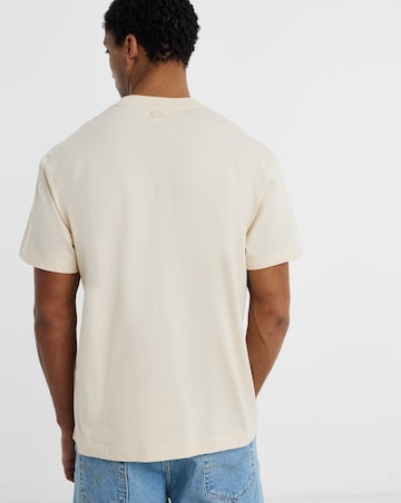 Lacoste Short Sleeve Croc Graphic T-Shirt - Natural