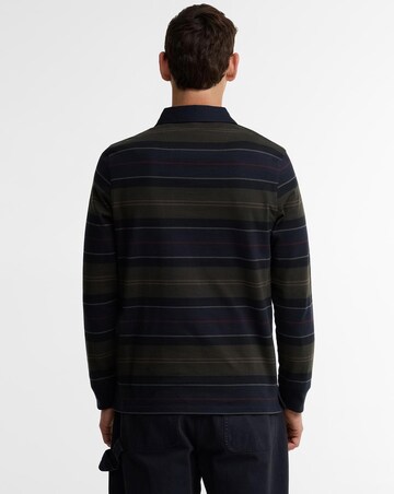 Barbour Frith Tartan Stripe Rugby Shirt - Navy
