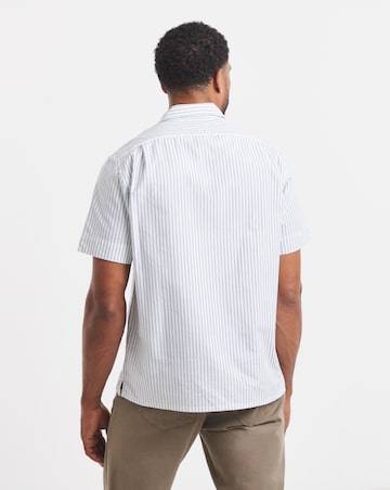 Polo Ralph Lauren Short Sleeve Lightweight Oxford Shirt - White/Blue