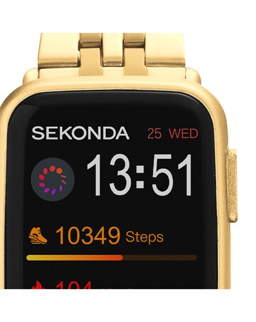 Sekonda Track Smart Watch - Gold Stainless Steel