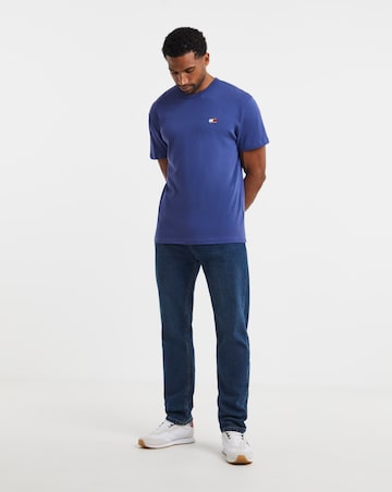Tommy Jeans Short Sleeve Badge T-Shirt - Blue
