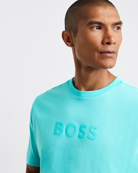 BOSS Short Sleeve Logo T-Shirt - Bright Blue