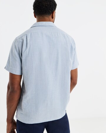 Polo Ralph Lauren Double Faced Oxford Resort Shirt - Blue/Cream