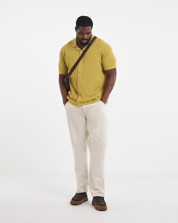 Knitted Revere Collar Shirt