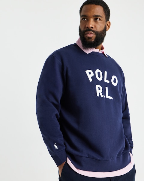 Polo Ralph Lauren Logo Crew Neck Sweatshirt - Navy
