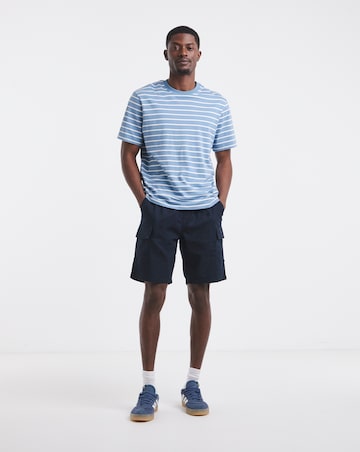 Linen Blend Elasticated Cargo Short