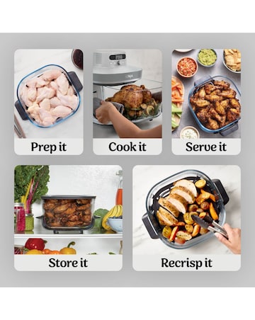 Ninja CRISPi PRO 5 in 1 Glass Air Fryer White