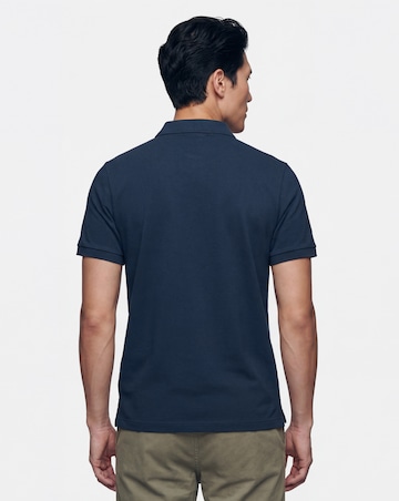 Pure Cotton Pique Polo- Navy