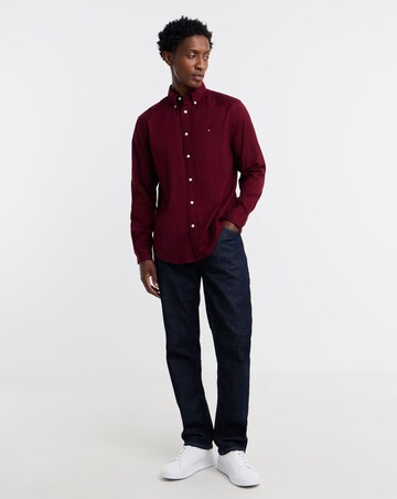 Tommy Hilfiger Flex Flannel Shirt - Burgundy