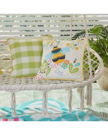 Fusion Buzzy Bee Outdoor Filled Cushion