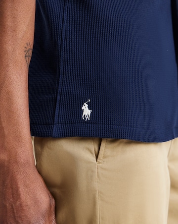 Polo Ralph Lauren Short Sleeve Waffle Jersey Shirt - Navy