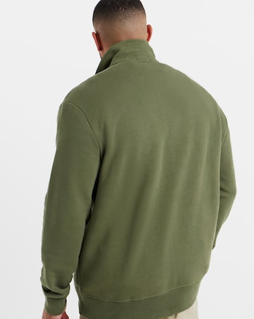 Polo Ralph Lauren Chest Logo 1/4 Zip Sweat - Green