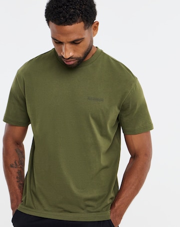 Napapijri Yourte Short Sleeve Back Graphic T-Shirt - Olive