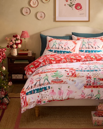 Cath Kidston Christmas Nutcracker Scene Duvet Cover Set