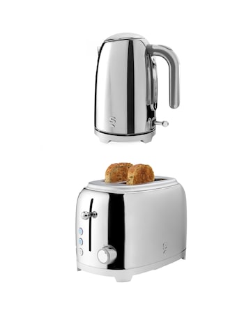 Salter Muse Rapid Boil Kettle & Salter Muse 2 Slice Toaster Bundle