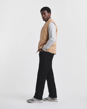 Union Black Loose Fit Stretch Gabardine Jeans