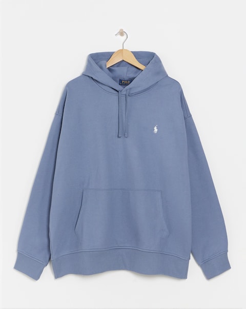 Polo Ralph Lauren Logo Back Fleece Hoodie - Capri Blue