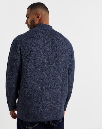 Jack & Jones Frederiksberg Ollie Knit Half Zip - Blue