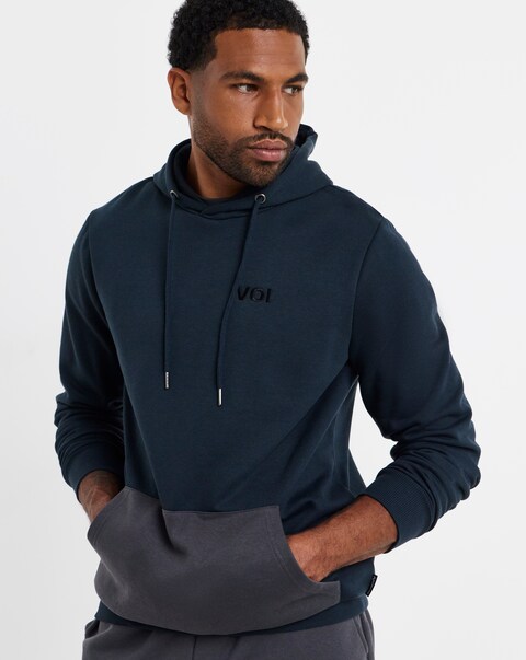 Voi Contrast Overhead Hoodie Long Length