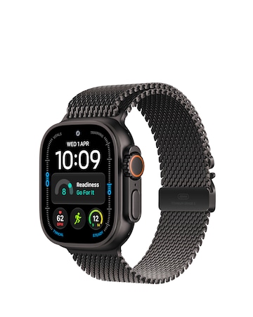 Apple Watch Ultra 4 GPS + Cellular 49mm - Black Titanium/Black Milanese Loop - M