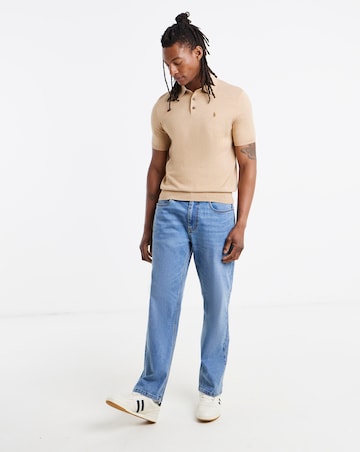 Polo Ralph Lauren Short Sleeve Knitted Polo - Camel