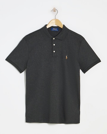 Polo Ralph Lauren Short Sleeve Soft Cotton Polo - Black Marl