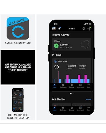 Garmin Forerunner 170 Music Smart Watch - Black/Amp Yellow
