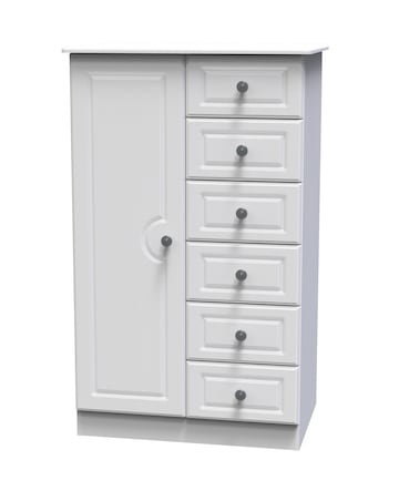 Peregrine Ready Assembled 1 Door 5 Drawer Kids Wardrobe - Kids