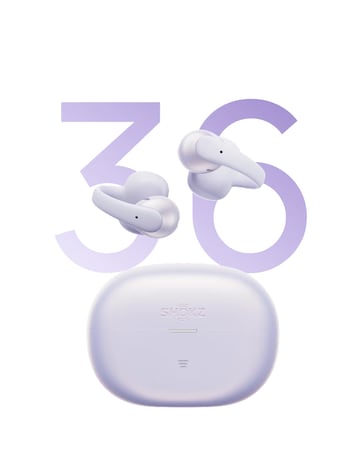 Shokz OpenDots Air Open-Ear True Wireless Earbuds - Purple