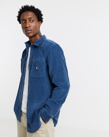 Tommy Jeans Relax Fit Corduroy Shirt - Navy