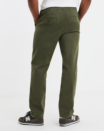 Fully Elasticated Comfort Waist Straight Chino Trouser