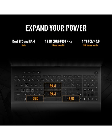 ASUS TUF Gaming Laptop - 16in NVIDIA GeForce RTX 5050 AMD Ryzen 7 16GB 1TB SSD