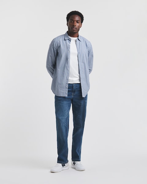 Union Straight Fit Stretch Jeans Mid Wash