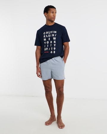 Calvin Klein Drawstring Waistband Swimming Short - Grey