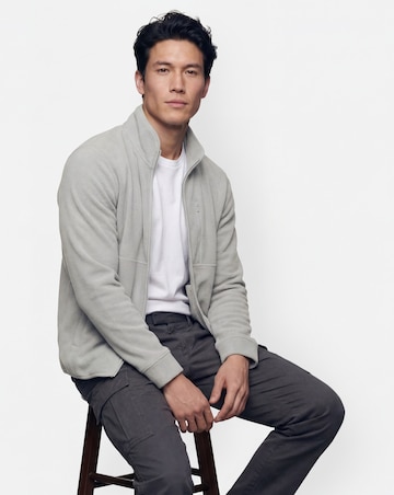 Microfleece Full Zip Jacket-Grey