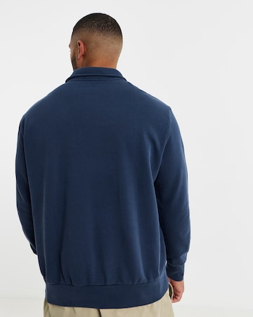 Polo Ralph Lauren Button Collar Sweatshirt - Navy