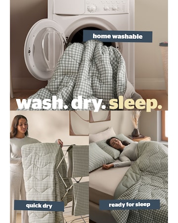 Silentnight Summer Breeze Seersucker Coverless 2.5 Tog Duvet and Pillowcase Set