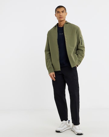BOSS Zip Padded Overshirt - Green