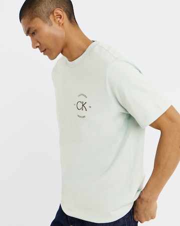 Calvin Klein Short Sleeve Back Graphic T-Shirt - Pale Green