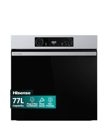 Hisense BI622AXPGUK Hi2 Built In Electric Plug & Play Oven - Stainless Steel